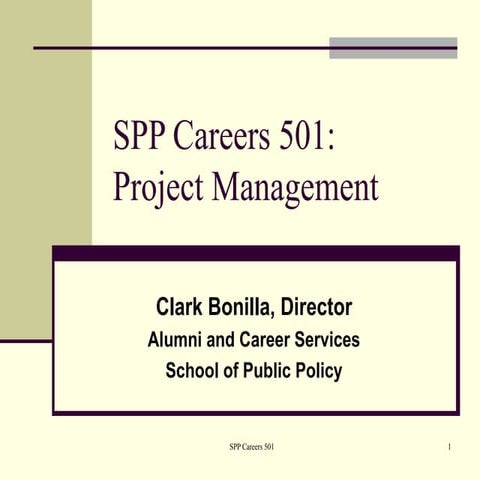 Spp Careers 501 Project Management