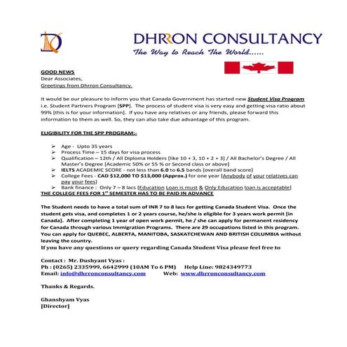 SPP college list   canada