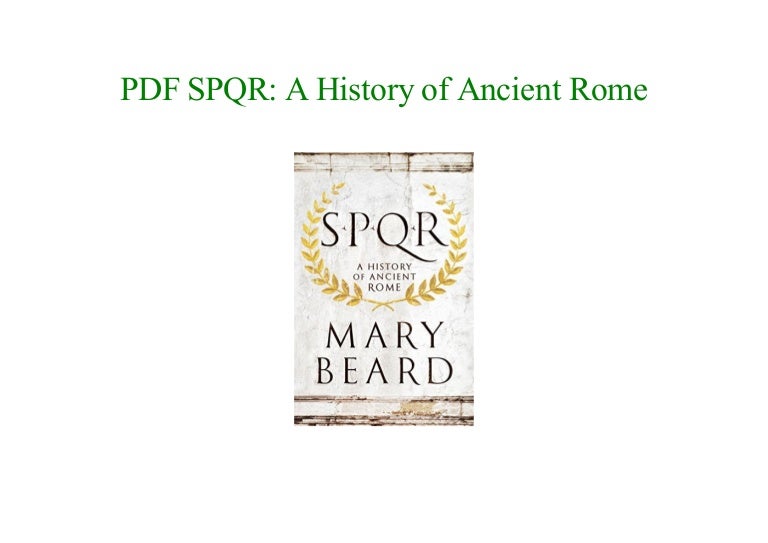 [E-Books] SPQR: A History of Ancient Rome NEW 2018