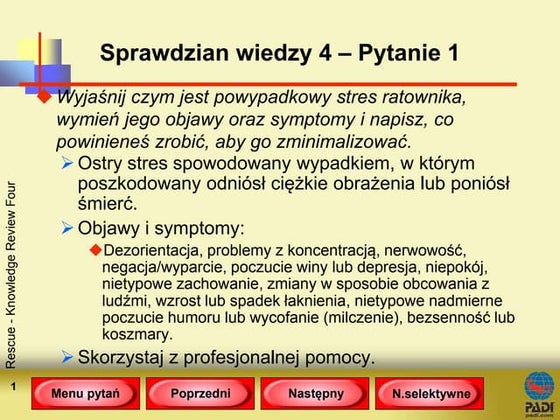 Wsip Polski Klasa 4 Sprawdzian Kompetencji 27 - Pierwsza pomoc | PPT