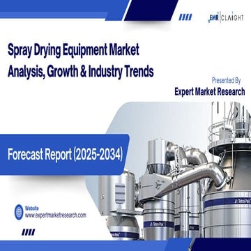 Spray Drying Equipment Market Trends & Growth Report 2034 | PDF