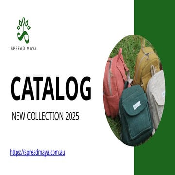 Spread Maya's Sustainable Product Collection 2025.pptx