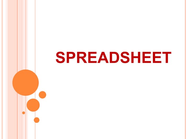 Spreadsheet