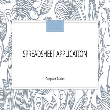 ss3 computer Spreadsheet Application.pptx
