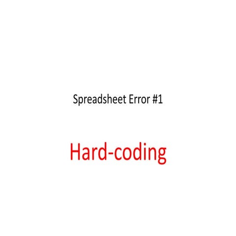 Spreadsheet Error