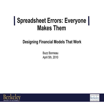 Spreadsheet Errors