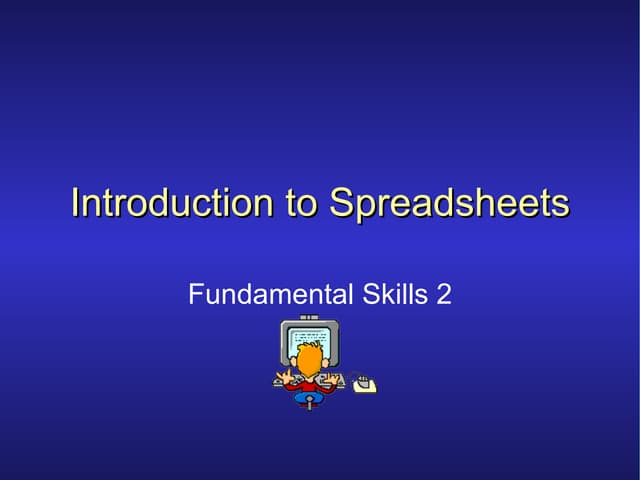Spreadsheets 2