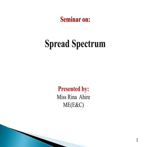 Spread spectrum