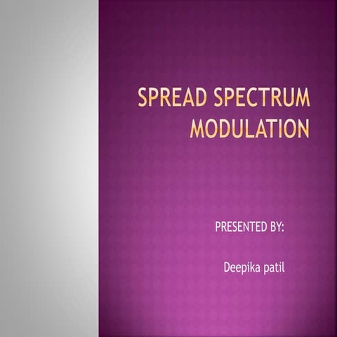Spread spectrum seminar