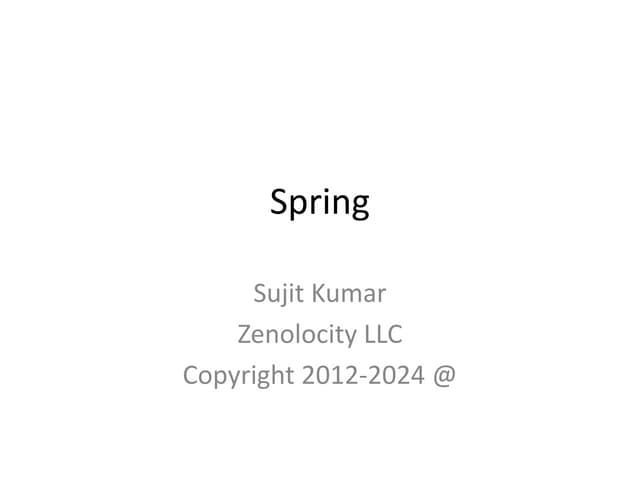 Introduction to Spring