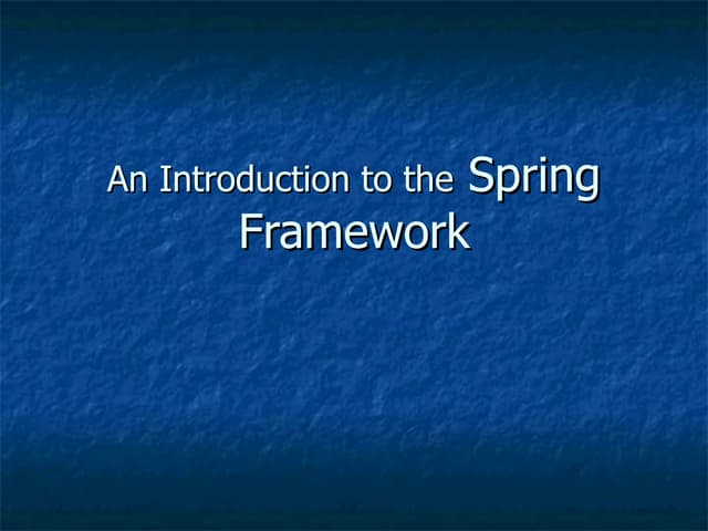 Spring Framework