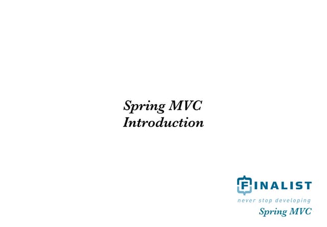 Spring MVC introduction HVA