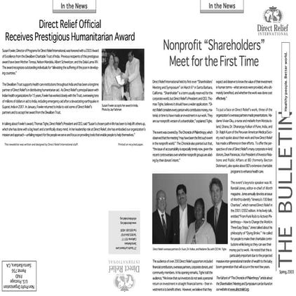 2003 Spring Newsletter