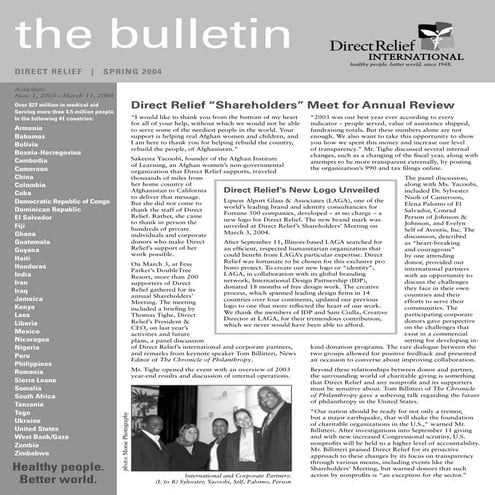 2004 Spring Newsletter