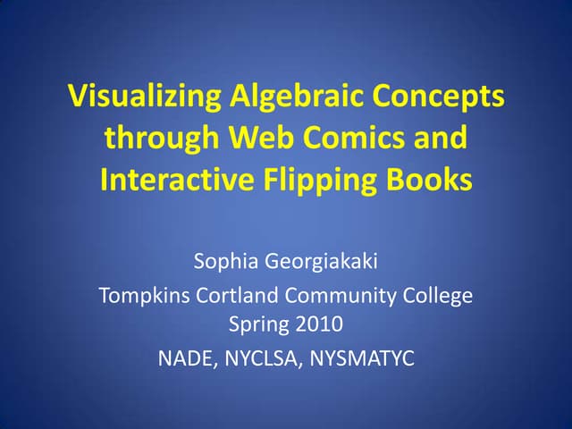 Spring 2010 visulaizing concepts