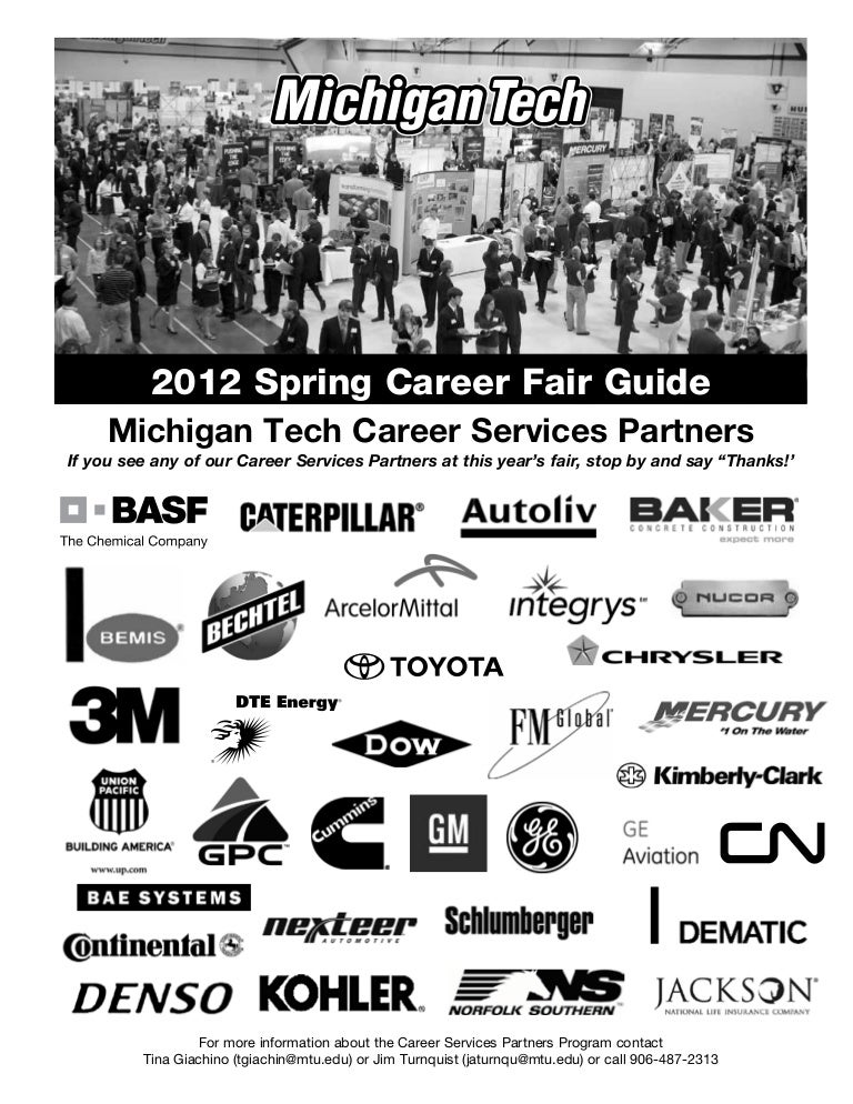 spring 2012 career fair guidebook bnsf company information flyer for job fair