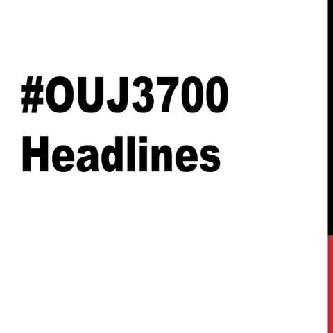 Spring 2015 3700 Headlines