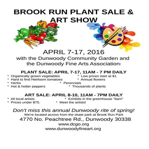 Spring 2016 Plant Sale