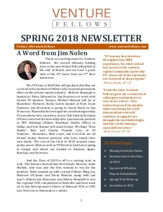 Spring 2018 VF Newsletter