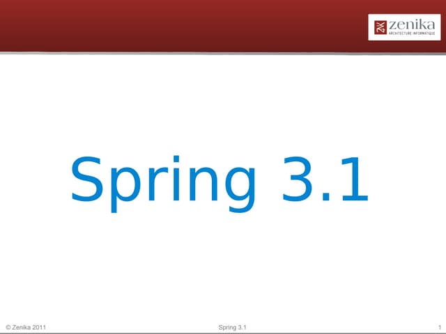 Spring 3.1