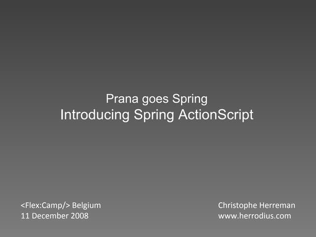 Spring ActionScript