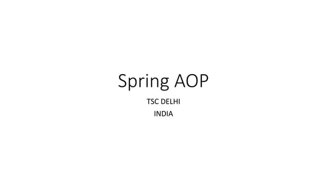 Spring aop
