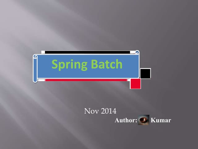 Spring batch
