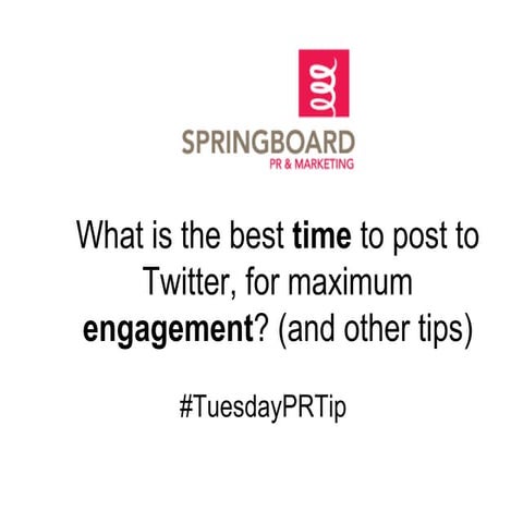 Springboard Pr & Marketing presentations