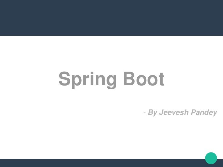 spring boot ppt