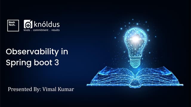 SpringBoot 3 Observability