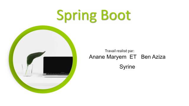 Spring boot anane maryem ben aziza syrine