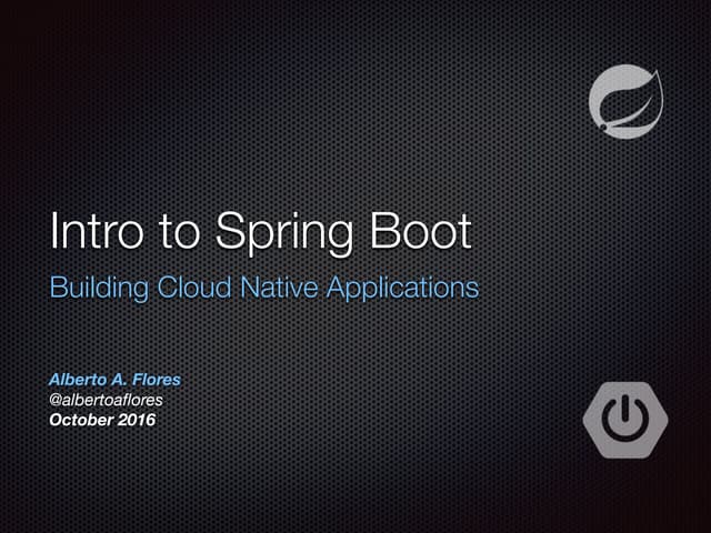 Spring Boot Intro