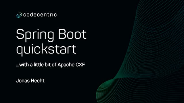 Spring Boot quickstart