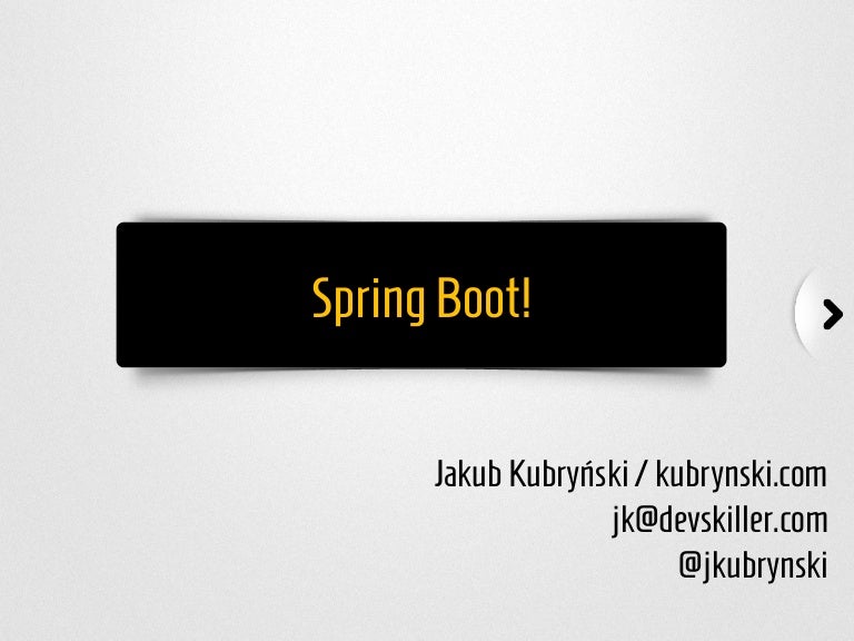 spring boot slides
