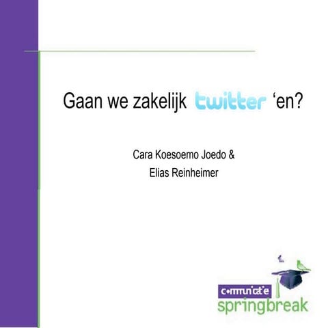 Springbreak Workshop