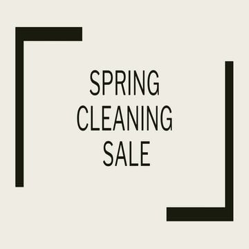 Spring Cleaning Sale Presentaiton files s | PPTX