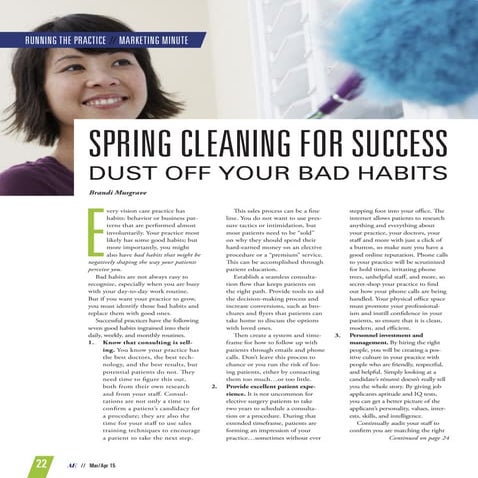 Spring Cleaning For Success - Dust Off Your Bad Habits