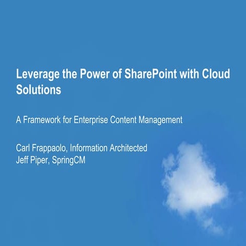 Springcmsharepointclouddecisionframework2010 100415170826 Phpapp01