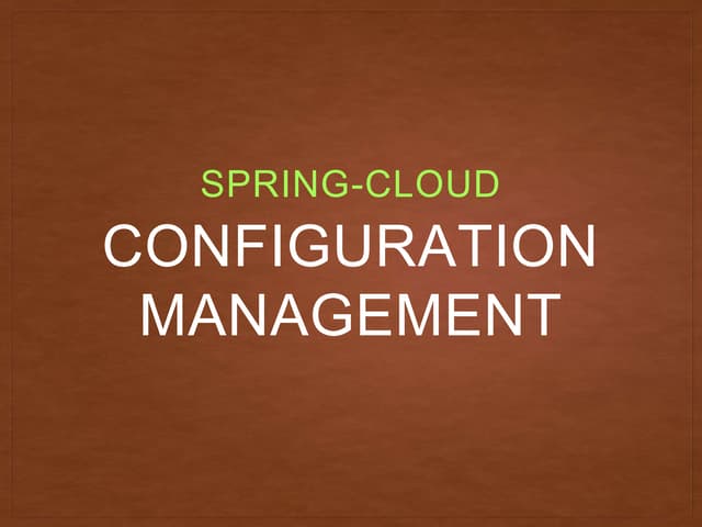Spring Cloud Config