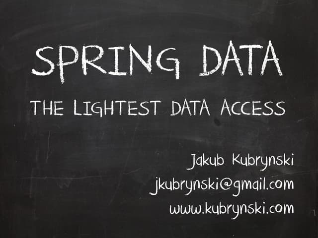 Spring Data