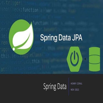 All about Spring Data JPA and similar concepts