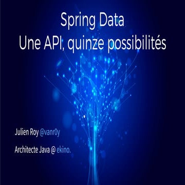 Spring data : Une api, quinze possibilités - Julien Roy