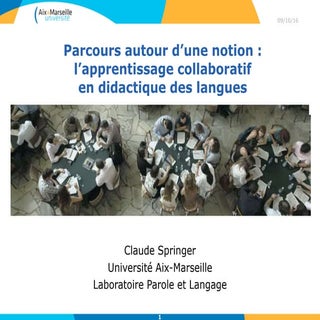 Springer Claude, apprentissage coll...