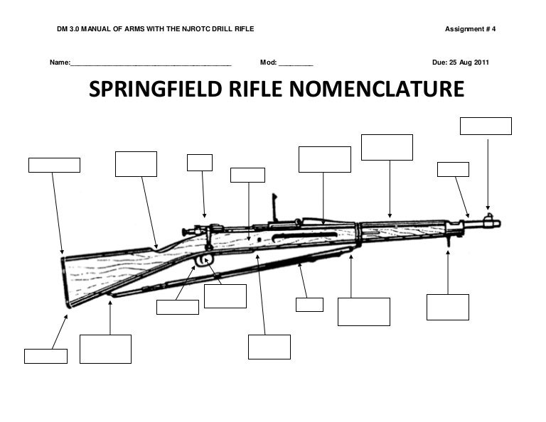 NS2 Assignment 4 Springfield Rifle Nomenclature