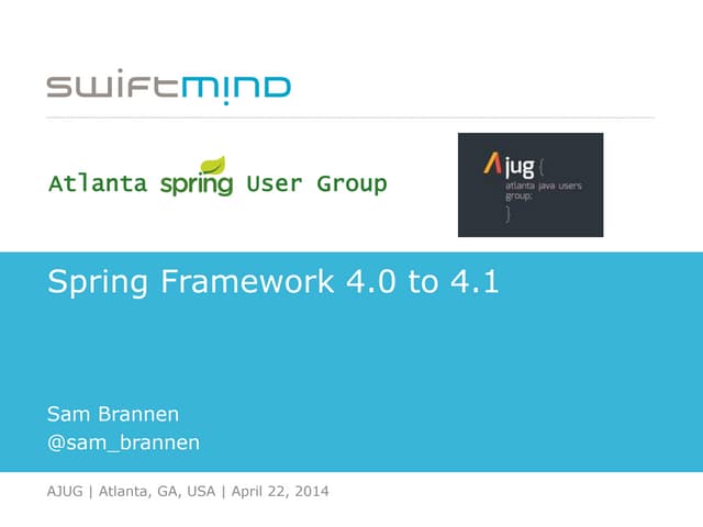 Spring Framework 4.0 to 4.1