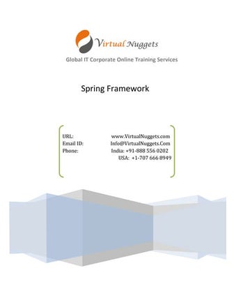 Spring Framework Tutorial | VirtualNuggets