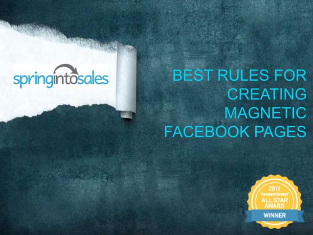 Spring into Sales Facebook for Businesses Swish Design