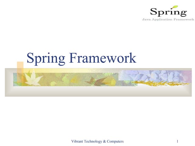 Spring intro classes-in-mumbai