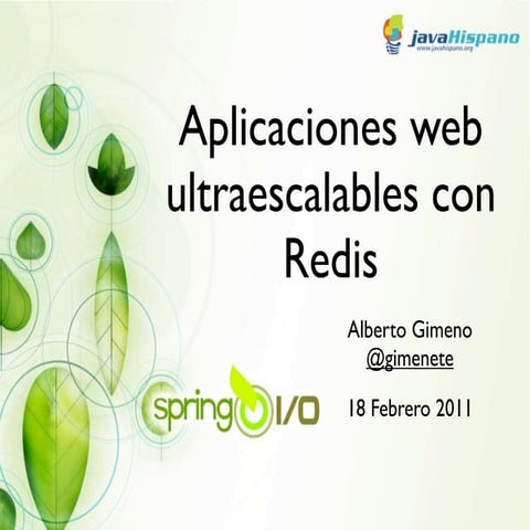 Aplicaciones web altamente escalables con Redis