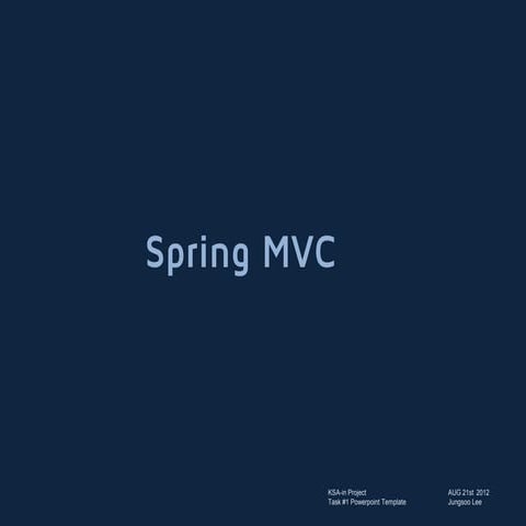 Spring mvc | PPTX